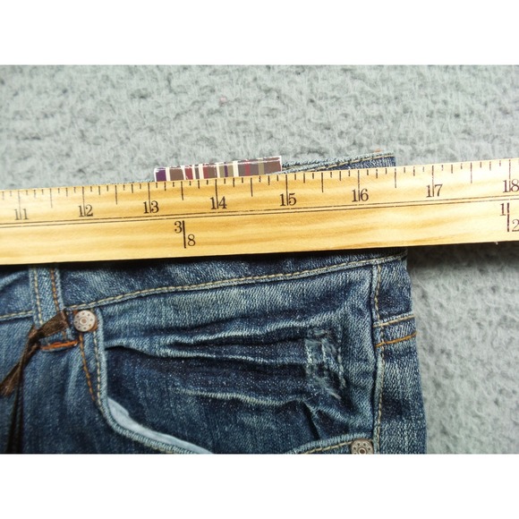 Vintage Bongo Jeans Womens Size 11 Blue Denim Straight Leg Mid Rise Stretch NWT - Picture 10 of 15